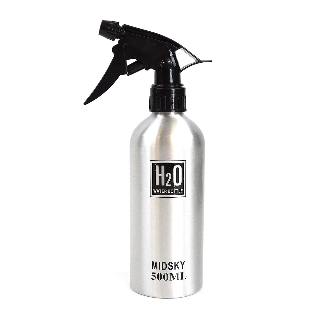 Professional Aluminum Hair Spray Bottle 500ml – Ultra-Fine Mist Water Atomizer for Barbers & Salons