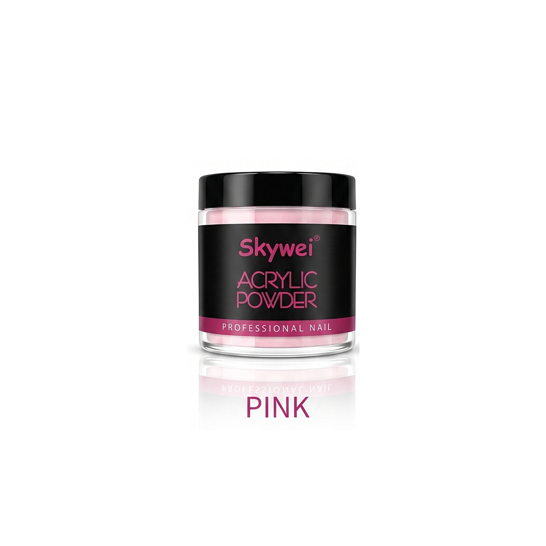 Professional Pink Acrylic Powder (120g) – Nail Extension Powder for Natural Look, Strength & 3D Sculpting