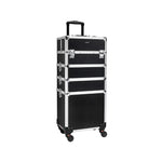 Load image into Gallery viewer, Professional 4-in-1 Rolling Makeup Trolley Case with Lock &amp; Drawers