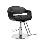 Load image into Gallery viewer, Premium Adjustable Black Cutting &amp; Styling Chiar | Ergonomic Hydraulic Styling Salon Chair