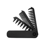 Load image into Gallery viewer, 3-in-1 Folding Pocket Comb | Fine &amp; Wide Tooth Hair, Beard &amp; Mustache Comb