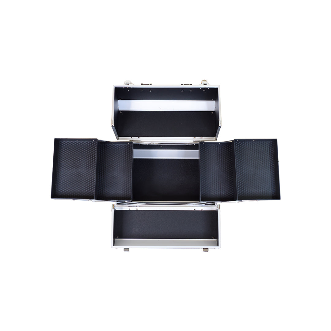 Professional Makeup Vanity Box | Multi-Tiered Travel Case