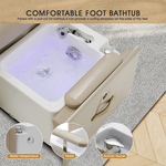 Load image into Gallery viewer, Multi-Functional Pedicure Spa Recliner with Smart Foot Bathtub &amp; Built-in Charging Ports