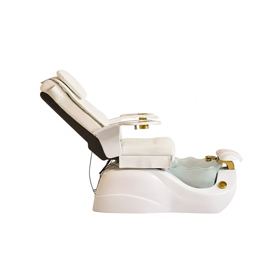 Luxurious Pedicure Spa Chair with Massage & Foot Spa Basin