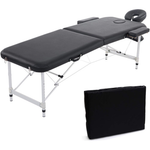 Load image into Gallery viewer, Portable Aluminum Massage Table - 2-Section Folding Spa Bed with Adjustable Height &amp; Headrest