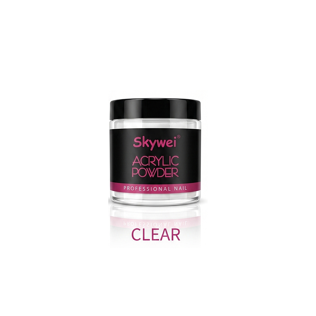 Professional Clear Acrylic Powder (120g) – Nail Extension Powder for Salon-Quality Strength & 3D Art