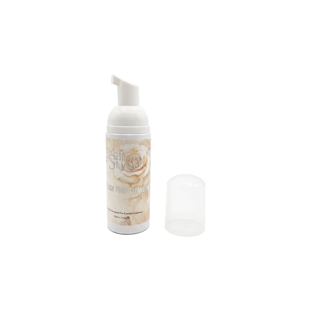 Skywei Lash Foam Cleanser – Professional Eyelash Extension Foam & Gentle Eye Makeup Remover (100ml)