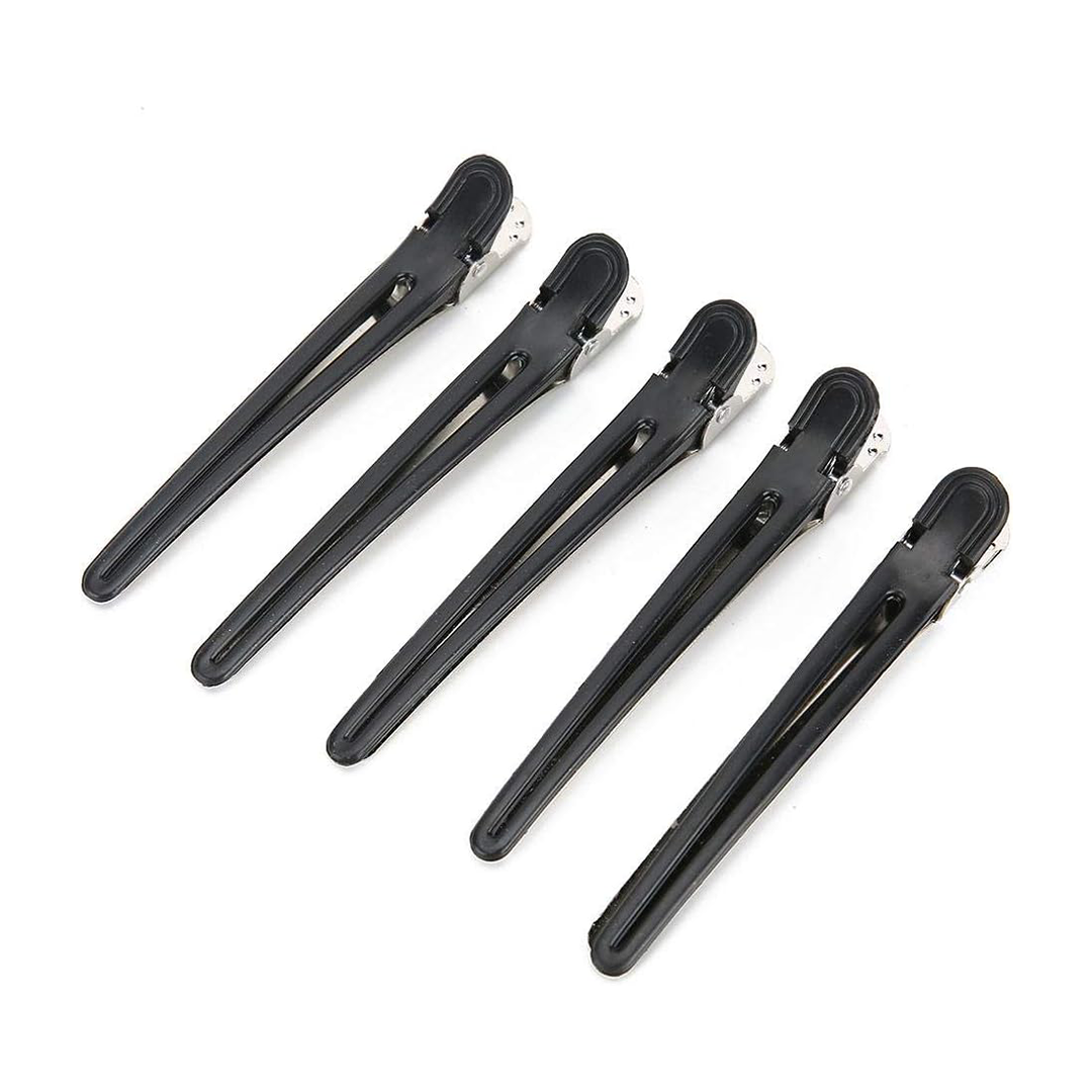 Professional Salon PVC & Steel Duckbill Hair Clips - Non-Slip Sectioning & Partitioning Hairpins