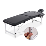 Load image into Gallery viewer, Portable Aluminum Massage Table - 2-Section Folding Spa Bed with Adjustable Height &amp; Headrest