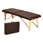 Load image into Gallery viewer, Portable Massage Bed with Face Hole Brown
