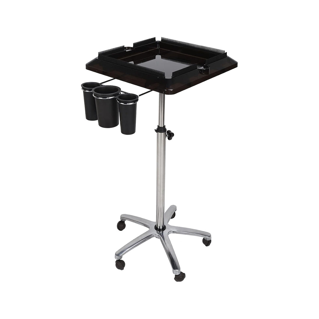 Compact Salon Tray Trolley with Tool Holders