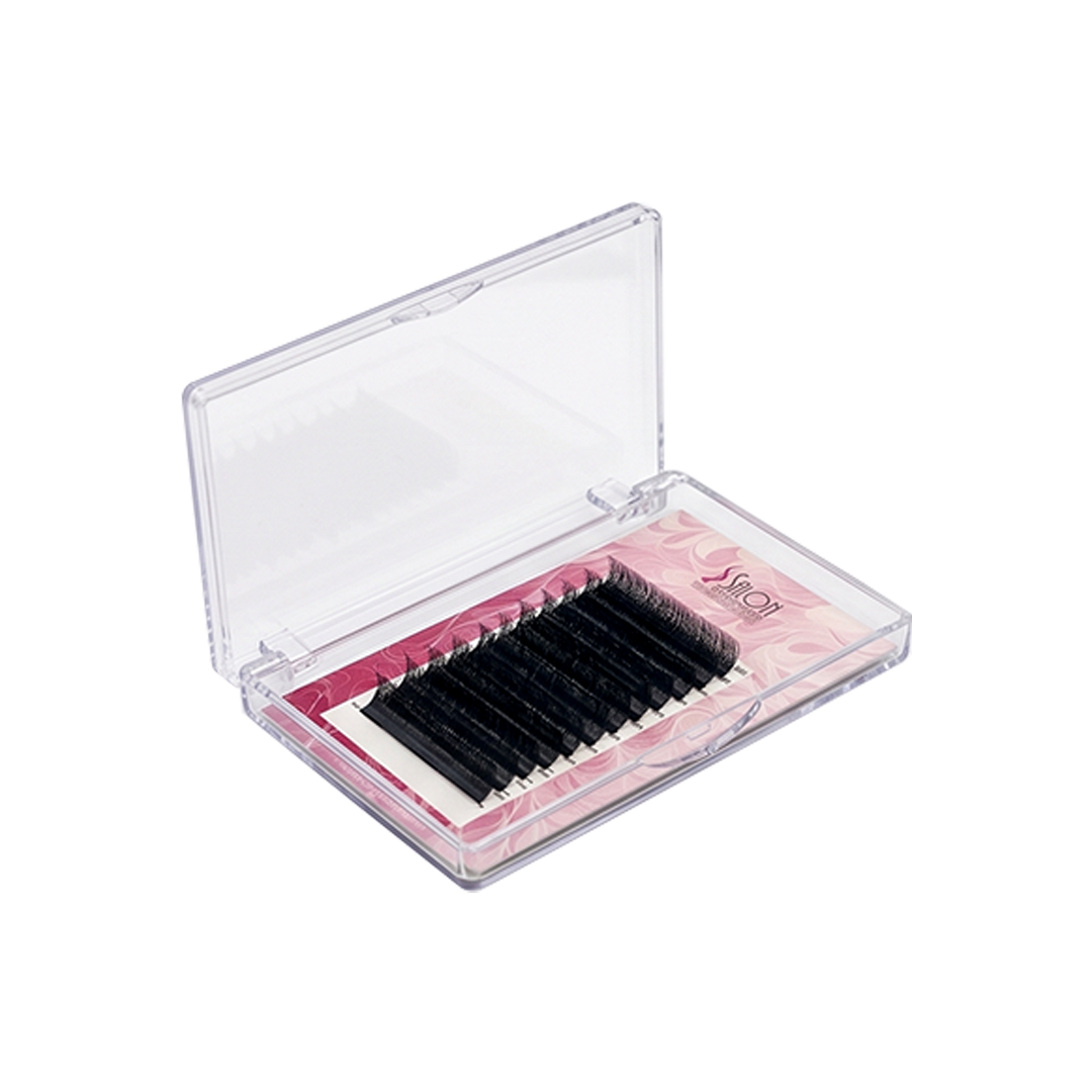 Salon Designers Premium 4D Eyelash Extensions - D Curl 13mm - Professional Volume False Lashes