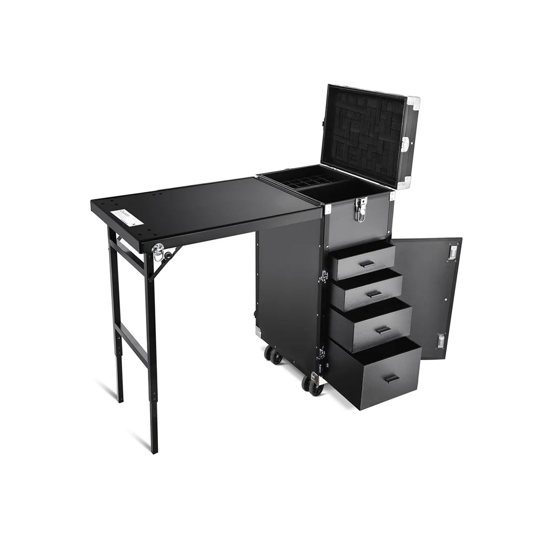 Portable Nail Technician Desk – Rolling Manicure Table with Storage