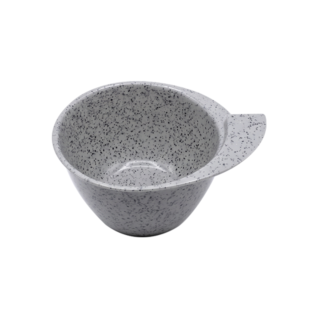 Ergonomic Granite-Finish Melamine Mixing Bowl with Thumb Grip Handle