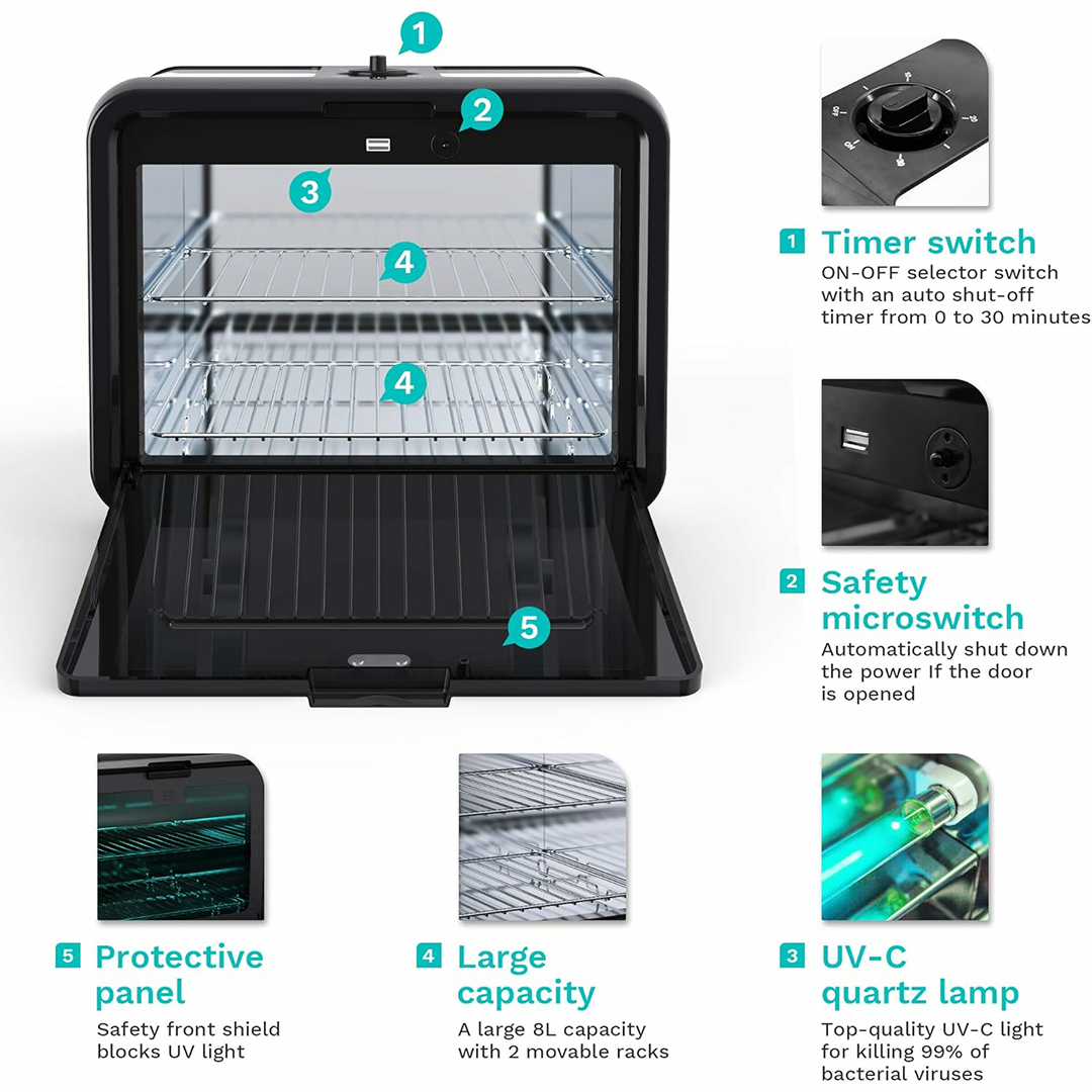 Professional UV Sterilizer Cabinet 8L