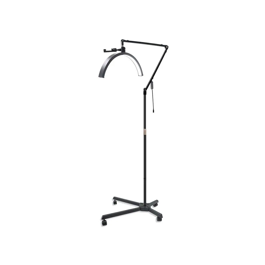 Half Moon Adjustable Lamp for Lashes and Nails - Black