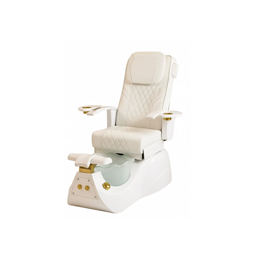 Luxurious Pedicure Spa Chair with Massage & Foot Spa Basin