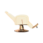 Load image into Gallery viewer, Gold &amp; Ivory Barber/Makeup Chair
