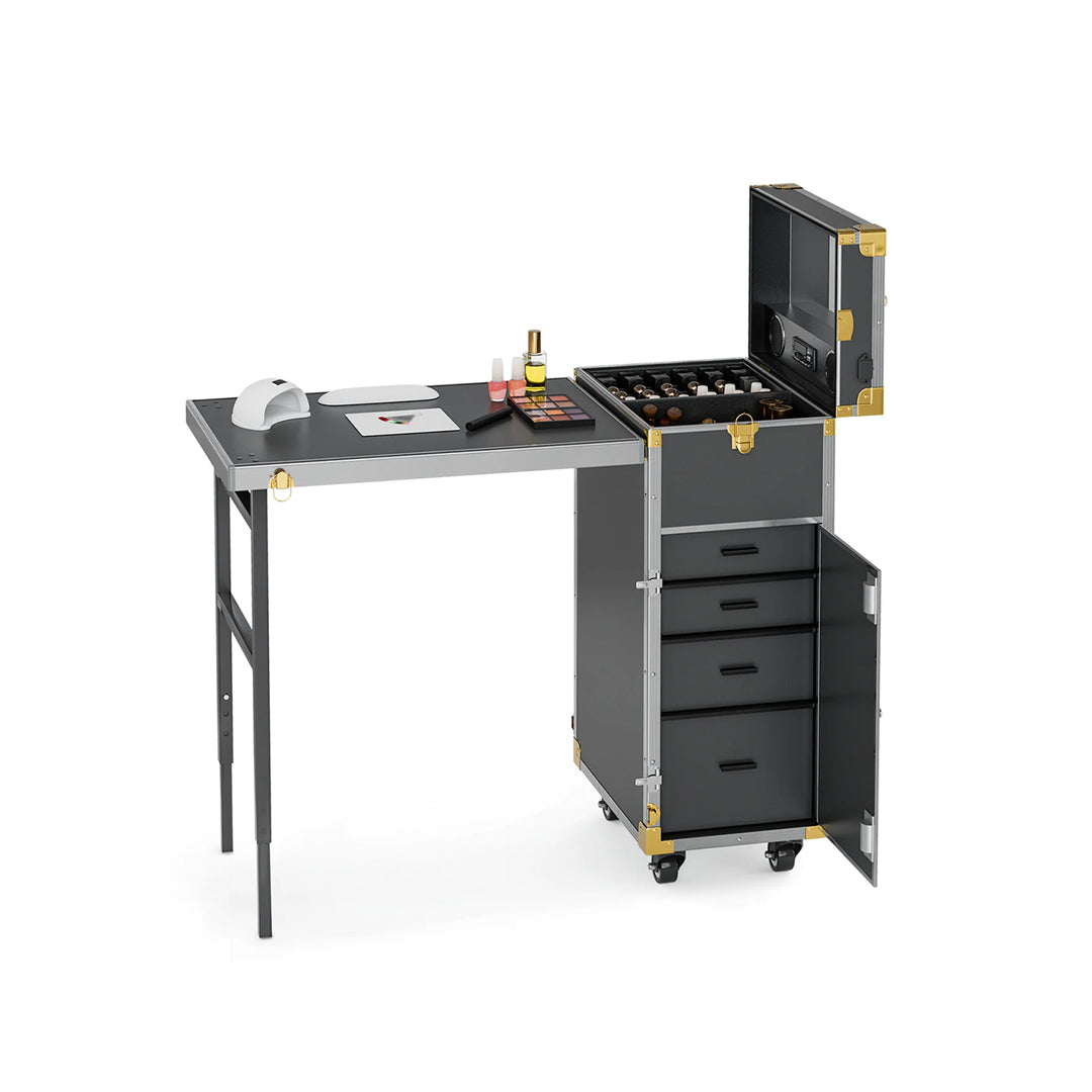 Professional Portable Manicure & Makeup Table