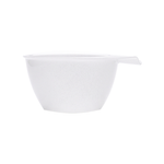 Load image into Gallery viewer, Ergonomic White Melamine Mixing Bowl with Integrated Thumb Handle and Pour Spout