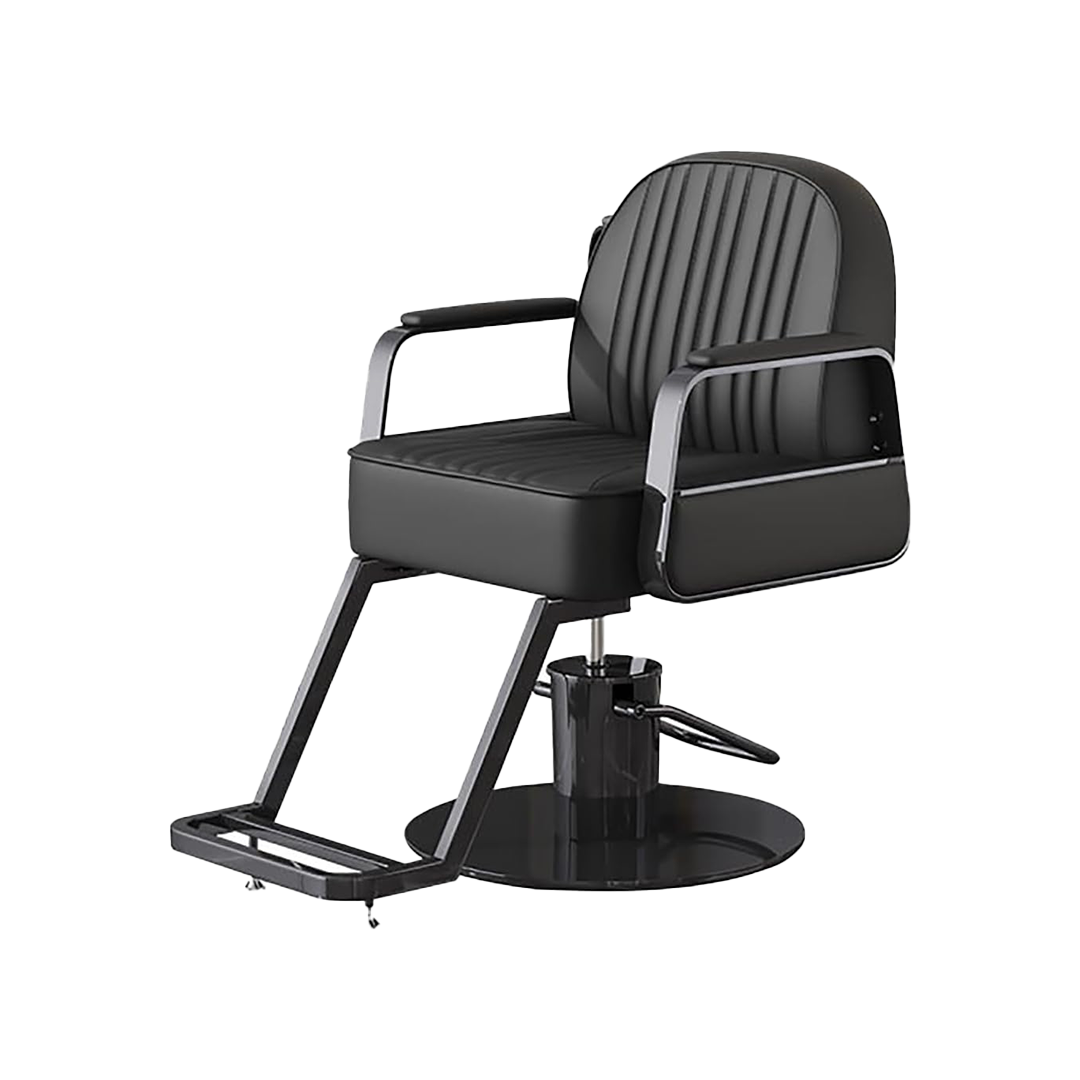 Modern Hair cutting Salon Chair with Matte Grey Polish