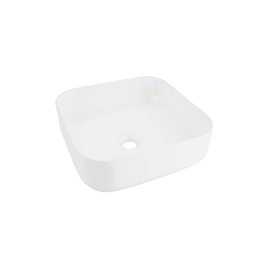 Foot Basin Shine White Square | Ceramic Pedicure Bowl