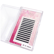 Salon Designers Premium 3D Eyelash Extensions - D Curl 14mm - Professional Volume False Lashes