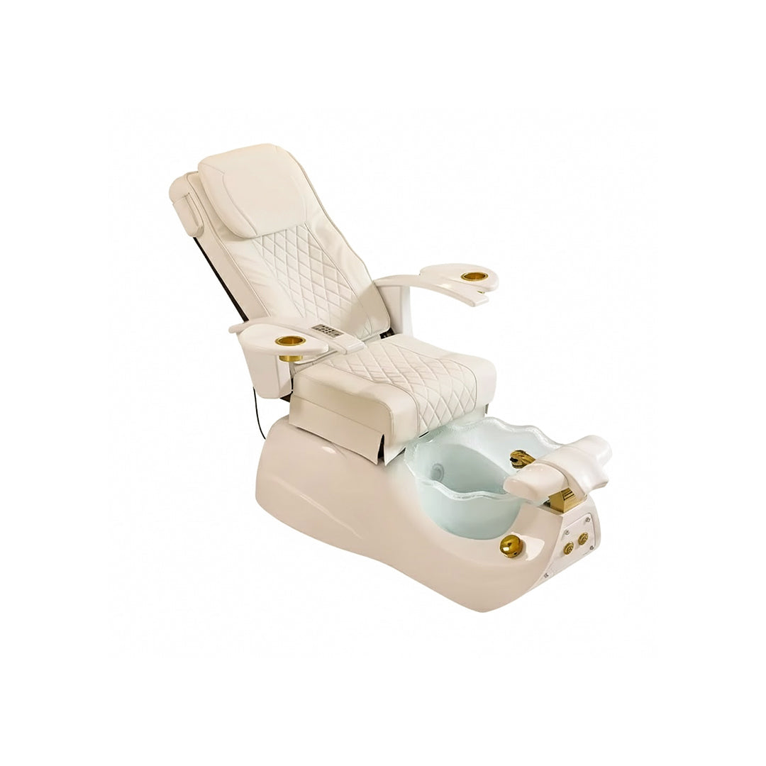 Luxurious Pedicure Spa Chair with Massage & Foot Spa Basin
