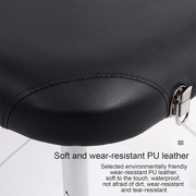 Portable Aluminum Massage Table - 2-Section Folding Spa Bed with Adjustable Height & Headrest