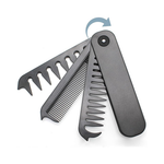 Load image into Gallery viewer, 3-in-1 Folding Pocket Comb | Fine &amp; Wide Tooth Hair, Beard &amp; Mustache Comb