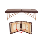 Load image into Gallery viewer, Portable Massage Bed with Face Hole Brown
