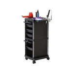 Load image into Gallery viewer, Professional Salon Trolley with Drawers &amp; Tool Holders
