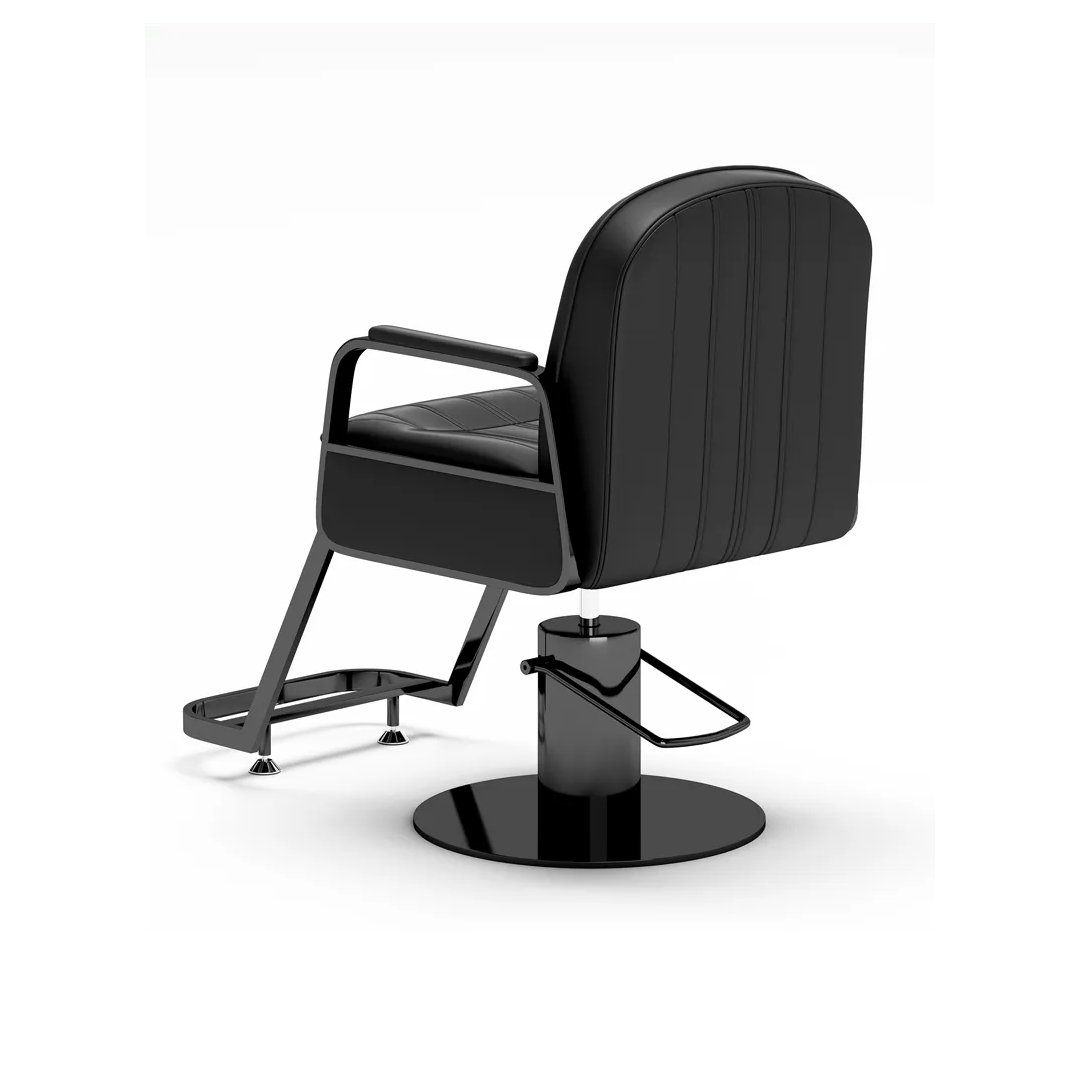 Modern Hair cutting Salon Chair with Matte Grey Polish