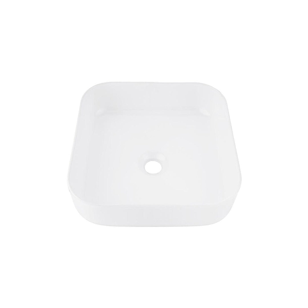 Foot Basin Shine White Square | Ceramic Pedicure Bowl