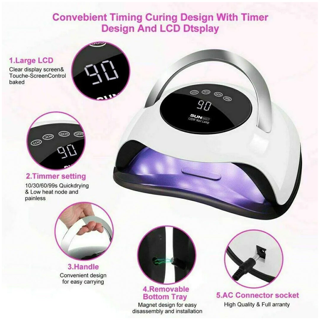 UV LED Nail Lamp Manicure Lamp & Nail Gel Dryer Lamp