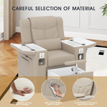 Load image into Gallery viewer, Multi-Functional Pedicure Spa Recliner with Smart Foot Bathtub &amp; Built-in Charging Ports