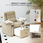 Load image into Gallery viewer, Multi-Functional Pedicure Spa Recliner with Smart Foot Bathtub &amp; Built-in Charging Ports