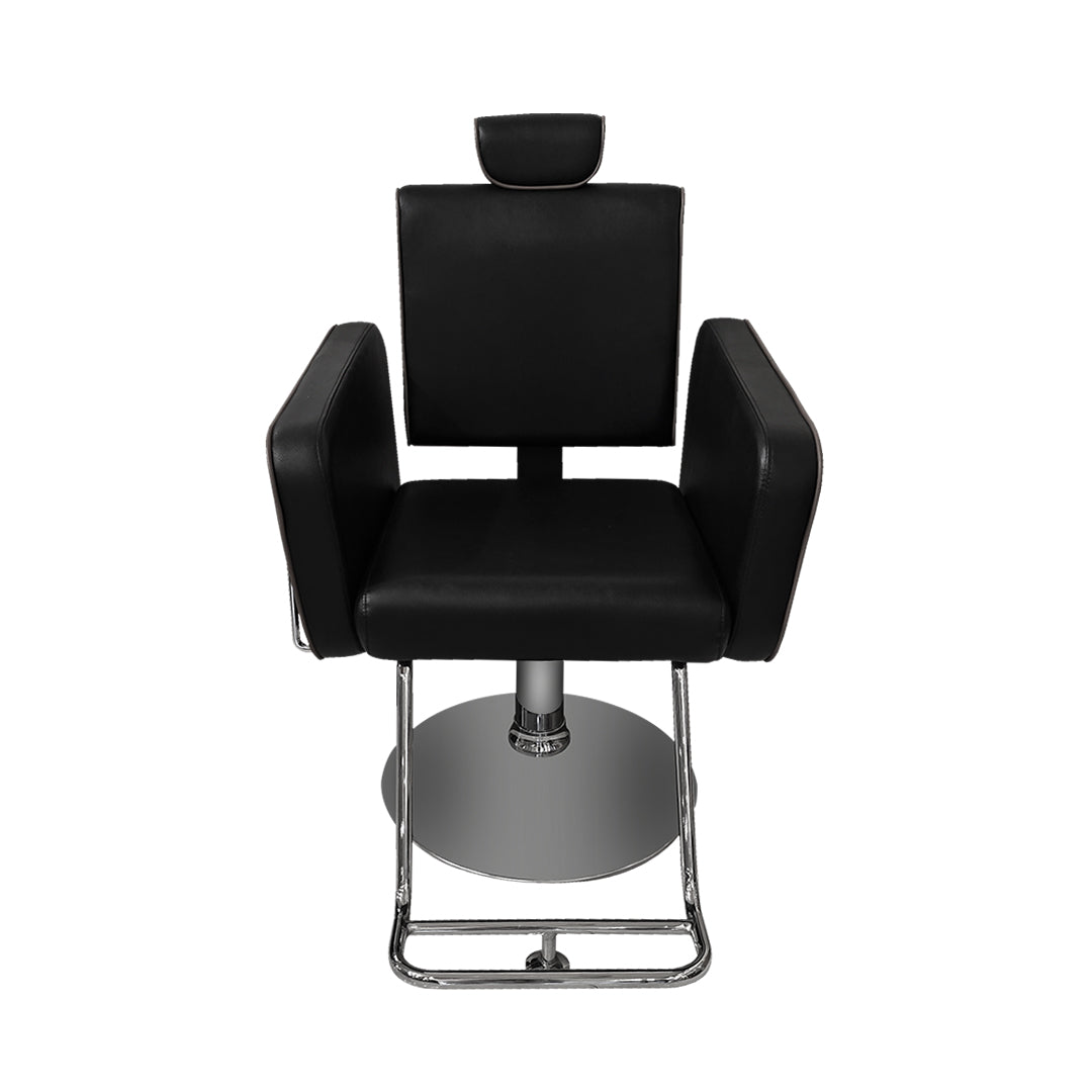 Professional Barber Chair | Antique Brown & Black Seat