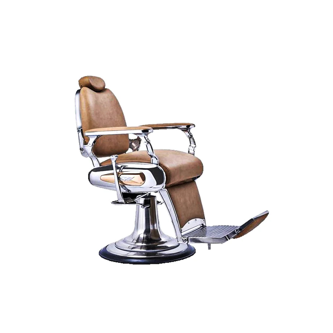 Barber and Makeup Chair Antique Metallic