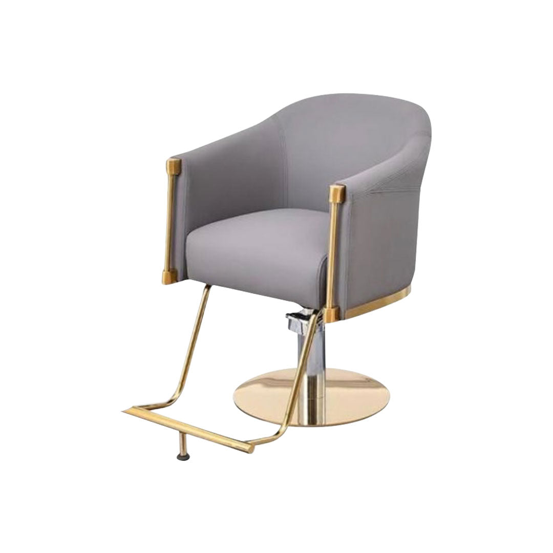 Luxury Line Styling Chair With Gold Accents