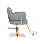 Load image into Gallery viewer, Luxury Line Hair And Makeup Chair With Gold Accent
