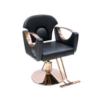 Load image into Gallery viewer, Luxury Line Hair And Makeup Chair With Rose Gold Accent
