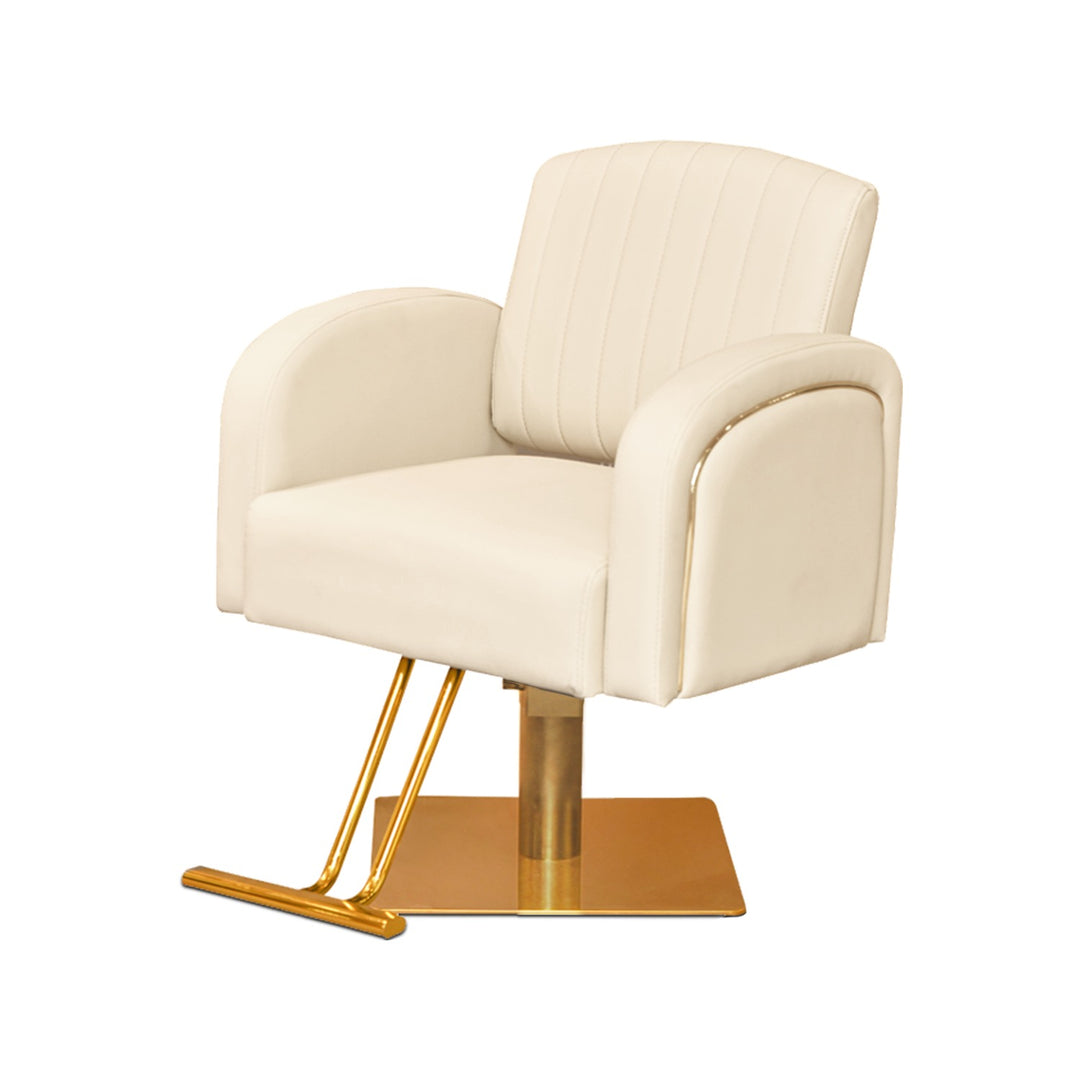 Ivory & Gold standard Salon Styling Chair