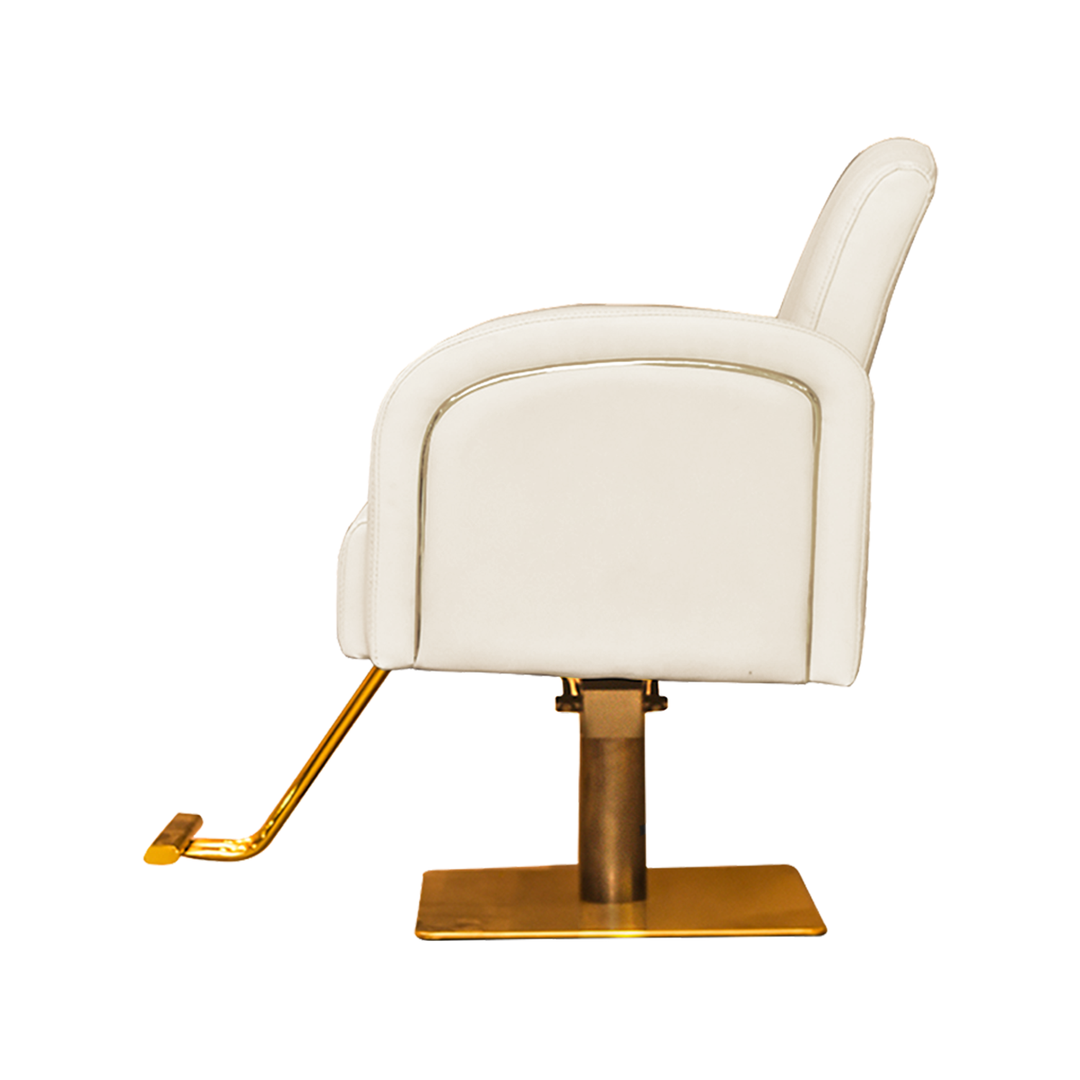 Ivory & Gold standard Salon Styling Chair