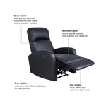 Load image into Gallery viewer, Manicure Pedicure Sofa with Reclining Back and Extended Leg Rest Foldable Side Included
