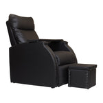 Load image into Gallery viewer, Manicure Pedicure Sofa with Reclining Back and Extended Leg Rest Technician Stool Included
