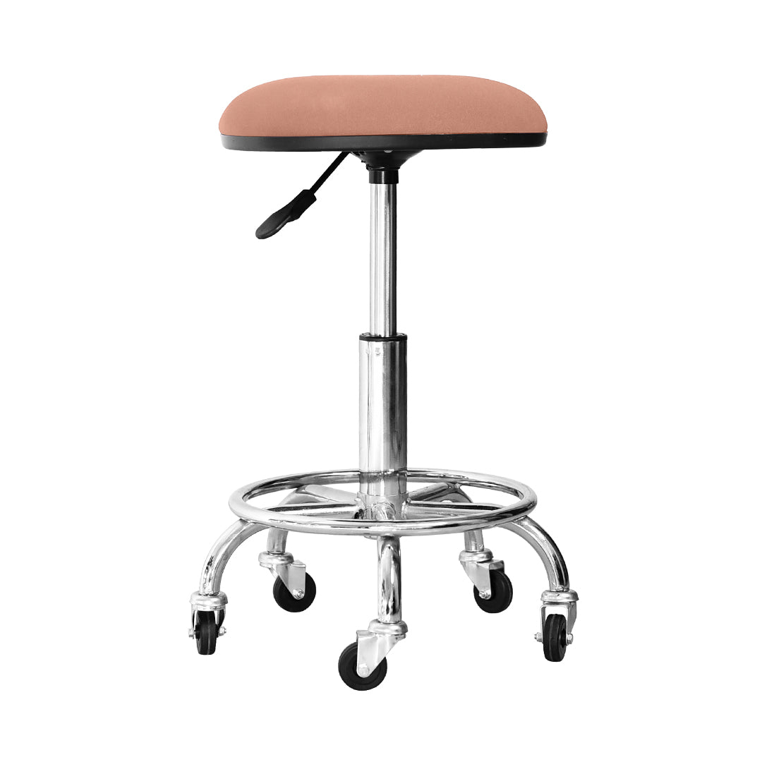 Adjustable Stool with Wheels Brown (Customised Color)