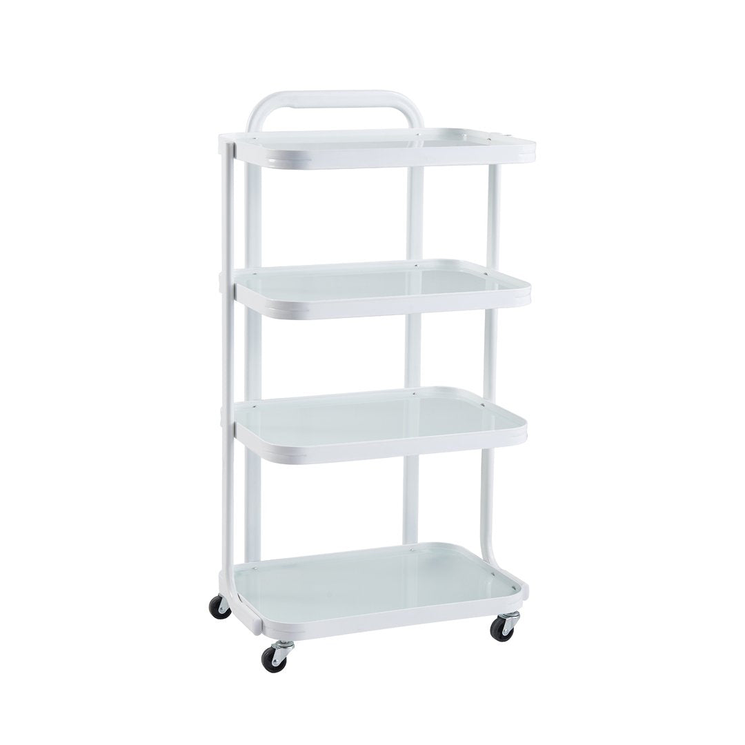 Facial & Makeup Trolley with Glass Shelves