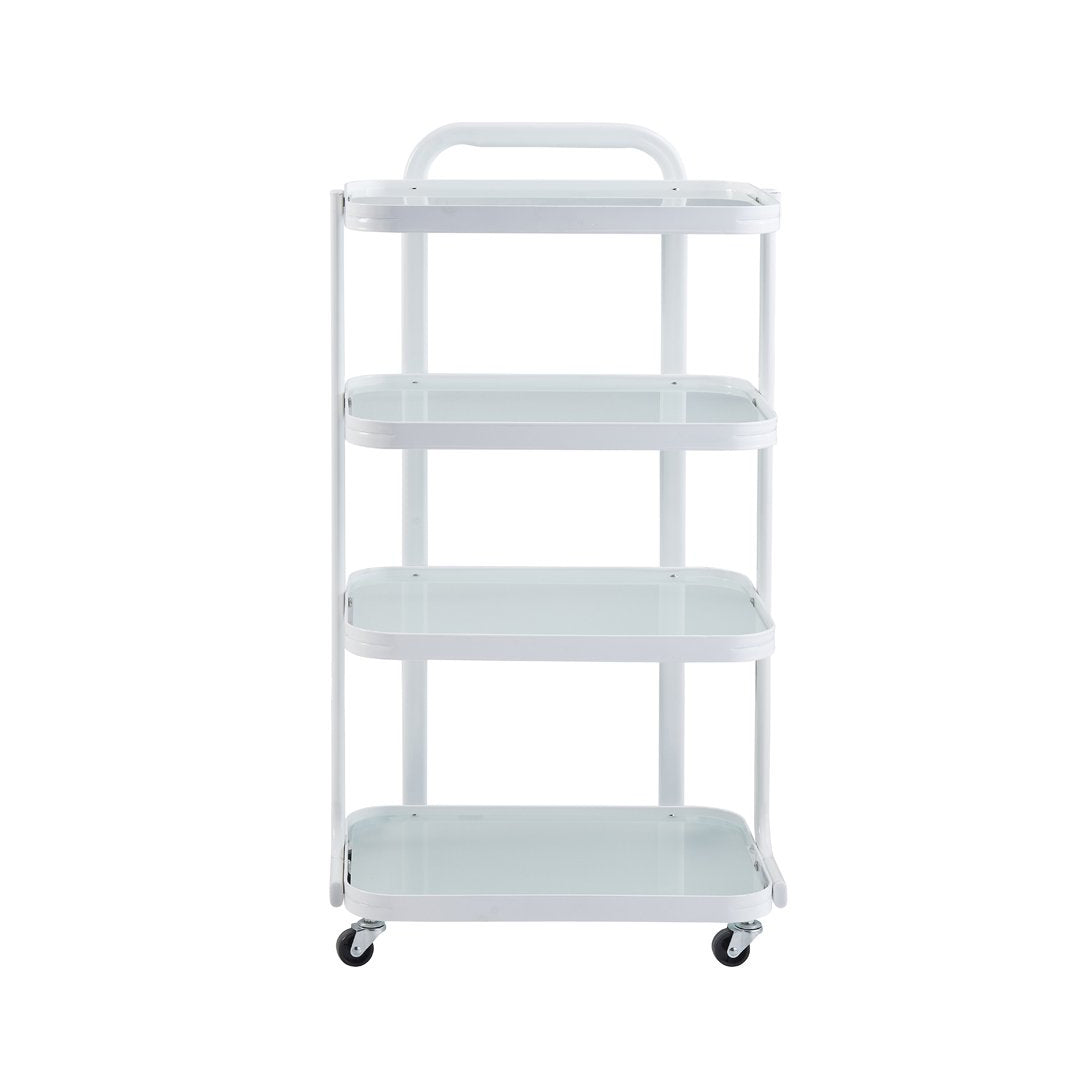 Facial & Makeup Trolley with Glass Shelves