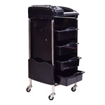 Load image into Gallery viewer, Hair Trolley with Removable Shelves Side Storage with Wheels
